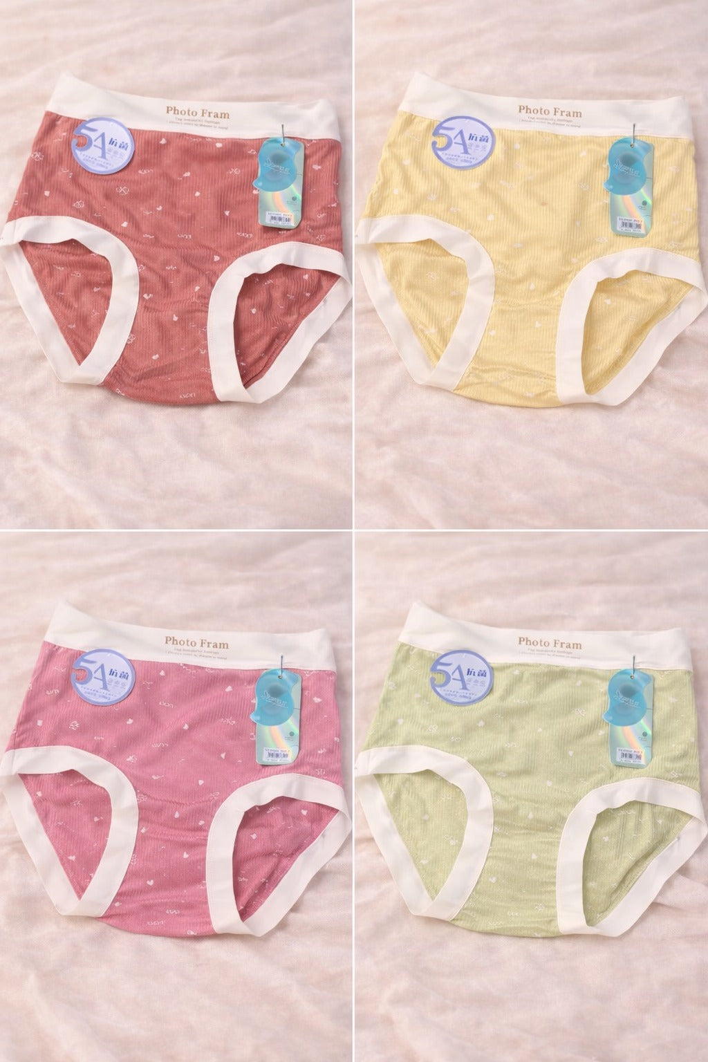 Pastel Panties with Floral Patterns