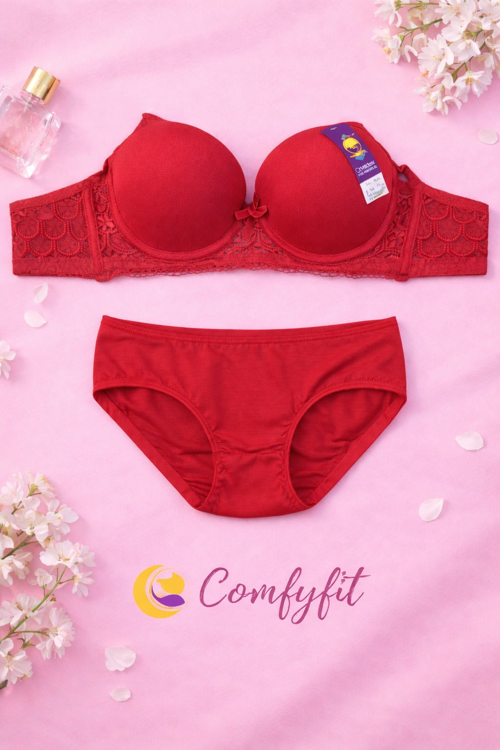 Fancy Lingerie Padded Bra Set