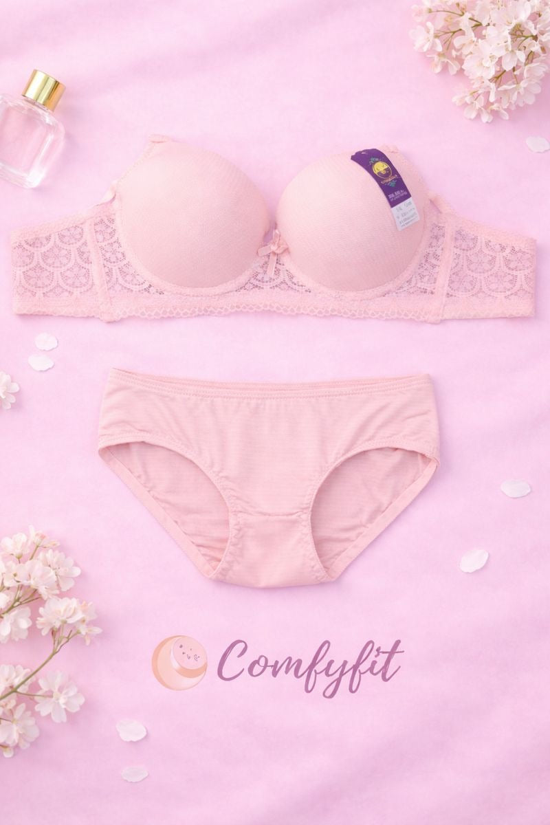 Fancy Lingerie Padded Bra Set