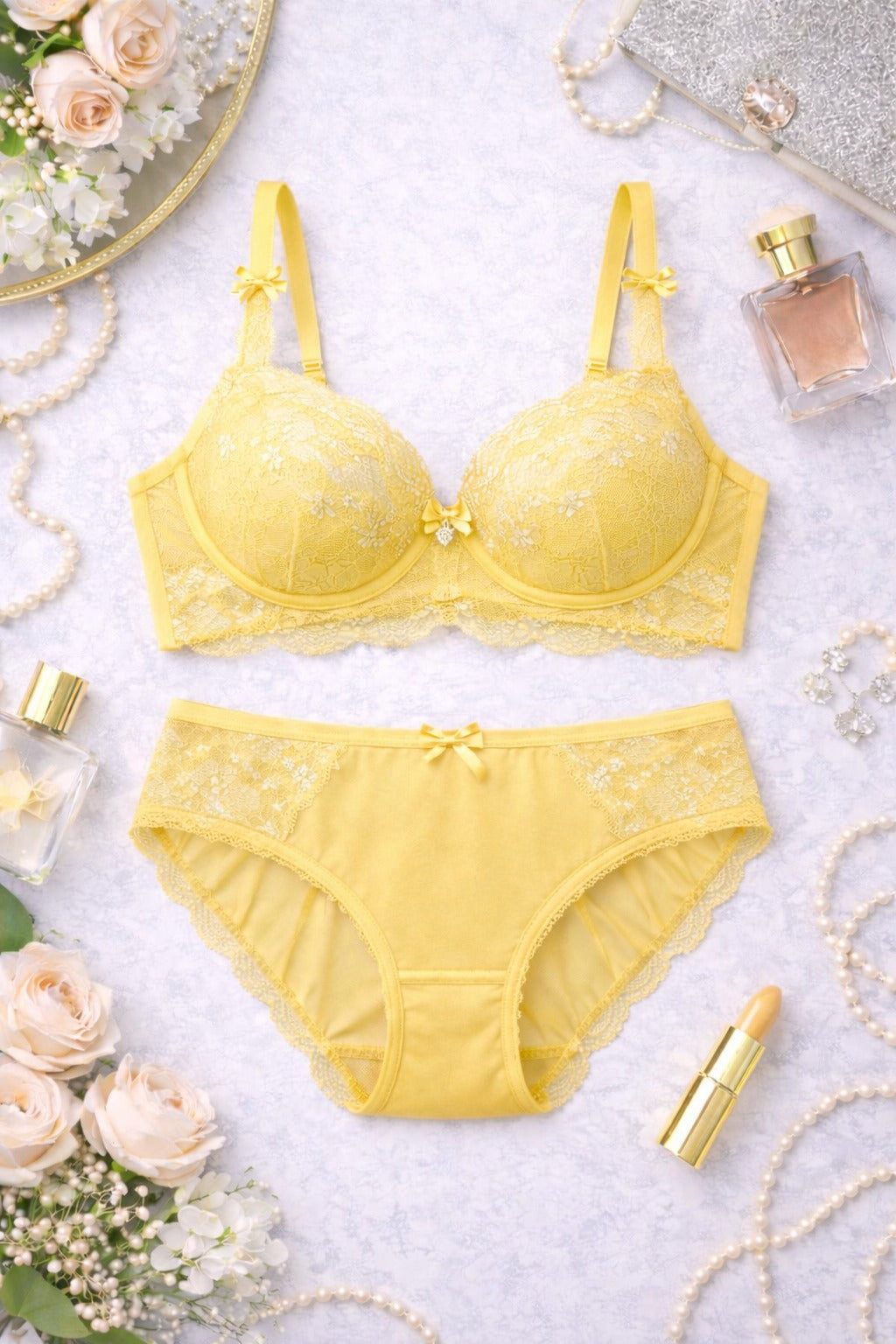 Colorful Padded Lingerie Set