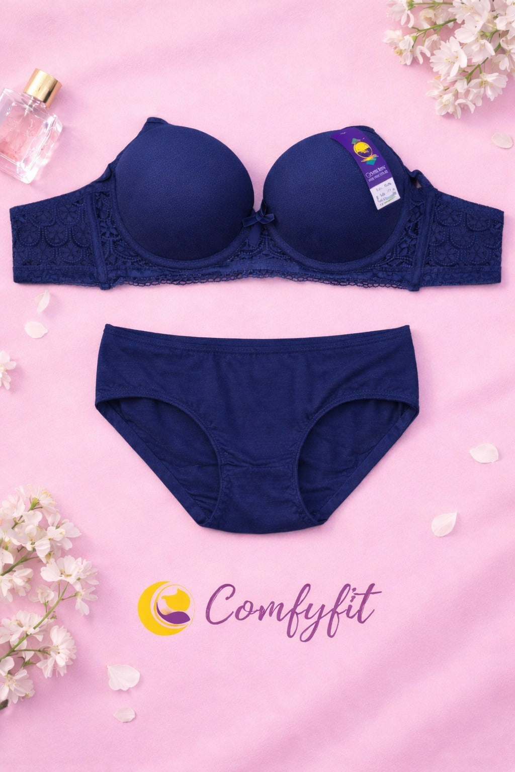 Fancy Lingerie Padded Bra Set